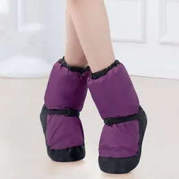 Casual Shoes Winter 2024 Adult Kids Dance Warm Ballet Thick Sole Autumn Cotton Short Boots Training