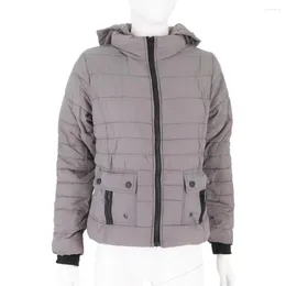 Women's Jackets Hooded Parka Women Winter Jacket Thick And Warm Short Padded Down Zipper Slim Fit Outerwear Coat