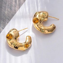 Hoop Earrings Fashion Jewellery European And American Design Irregular For Women Female Gifts Exaggerative Ear Accessories