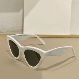 White Grey Cat Eye Acetate Sunglasses for Women Sun Shades Designer Sunglasses gafas de sol UV400 Protection Eyewear with Box 297T