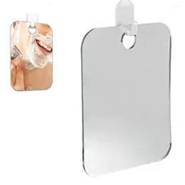 Wall Stickers 25#Acrylic Anti-Fog Shower Mirror Bathroom Fogless Fog Free Washroom Travel For Man Shaving Transparent 13 17cm