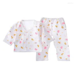 Clothing Sets Born Boys Girls Pajama Set Cute Snug Fit Cartoon Animal Print Pjs Cotton Sleepwear