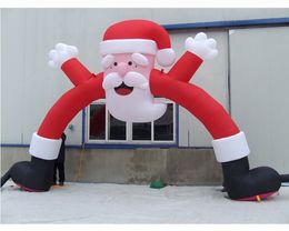 wholesale Personalized wholesale customed size 5/6/8/10/12m width inflatable Santa's arch for Christmas Festival decoration toys