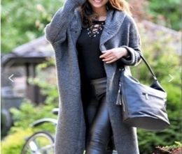 Herbst Winter Women Langarm gestrickt Strickjacke Casual Long Sleeve Outwee Outwee Modes Coat Jackets Plus Size Y2007203236129