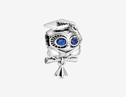100 925 Sterling Silver Wise Owl Graduation Charms Fit Original European Charm Bracelet Fashion Women Wedding Engagement Jewellery 8795906