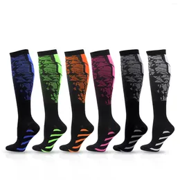 Men's Socks Compression Men Women Prevent Varicose Veins Fit For Cycling Original Gifts Knee High Run Sport Stockings