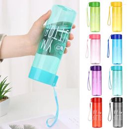 Water Bottles 500ML Men Women Portable Large Capacity Plastic Coffee Juice Cup Transparent Drinking Sports Bottle