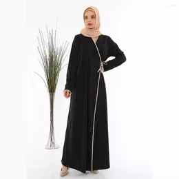 Ethnic Clothing Black Abayas For Women Modest Muslim Dress Eid Ramadan Islamic Prayer Garment Saudi Arabic Robe Turkey Dubai Kaftan