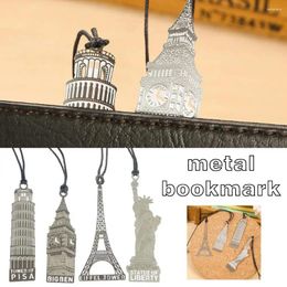 Travel Joural Bookmark Notebook Metal Cover Accessories Iron Vintage Decoration Retro Tower Small K0V5