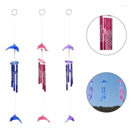 Decorative Figurines 1pc 3 Colours Door Garden Crystal Dolphin Wind Chimes Home Decoration Hanging WindChimes For Kids Birthday Gift