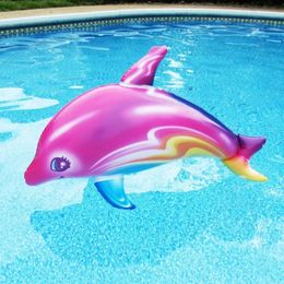 Sand Play Water Fun Inflatable Dolphin Toy Childrens Summer Beach Swimming Pool Party Games Q240517