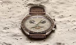 Bioceramic Planet Moon Mens Watches Full Function Quarz Chronograph Watch Mission To Mercury 42mm Nylon Luxury Watch Limited Editi9906811