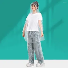 Raincoats Foot Cover Disposable Rain Gear Transparent Waterproof Single Use Split Raincoat Emergency Thick Adult Suit