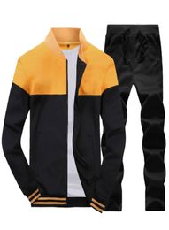 Men Sets Fashion Autumn Spring Sporting Suit Sweatshirt Sweatpants 2 Pieces Mens Clothing Slim Male Tracksuit70232275024466