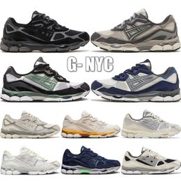 Top Gel NYC Marathon Running Shoes 2023 Designer Oatmeal Concrete Navy Steel Obsidian Grey Cream White Black Ivy Outdoor Trail Sneakers Size 36-45 D8