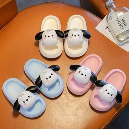 Summer Baby Sandals for Boys Girls Cute Dog Cartoon Kids Flip Flops Toddler Slippers for Children Home Slides Beach Shoes 240507