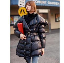 Black Puffer Duck Down Jackets Women 2020 New Arrival Winter Warm Thick Runway Brand Fashion Long Down Parka Lady Coat Outerwear7815353