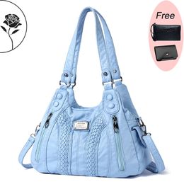 Soft Leather Luxury Purses and Handbags High Quality Womens Bag Design Multipocket Ladies Shoulder Crossbody Bags 240517