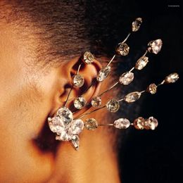 Dangle Earrings XSBODY Lrregular Cuffs Crystal Jewelry Luxury Designer Statement Decoration For Women 2024 Accessories Party Wedding