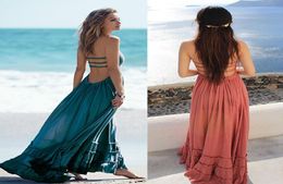 Whole Summer Dress Women Bohemian Sleeveless People Sexy Dresses Boho Dress Blackless Party Hippie Bandage Beach Dress Vestid4036900