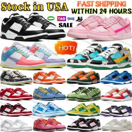 2024 designer Top Men sneakers US Stocking for men in USA white black low mens shoe womens casual shoes trainers women Triple Pink team orange green running shoes