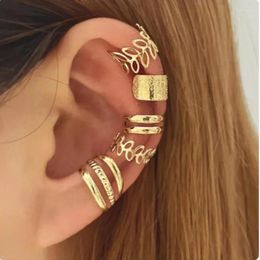 Backs Earrings 5-piece Ear Bone Clip Set For Women's Personalized Minimalist C-shaped Accessories