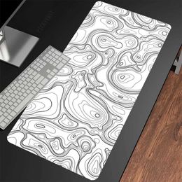 Mouse Pads Wrist Rests Topogrhic M Mouse Pads Gaming Mousepad Office Mouse Mat Keyboard Mats Desk Pad Mousepads XXL 90x40cm For Computer J240518