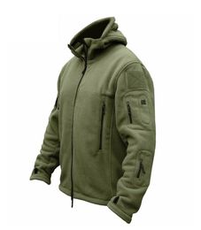 ZOGAA Men Military Jacket Coat Fleece Tactical Overcoat Outdoor Breathable Sport Hiking Polar Jacket Solid Loose Hooded Coat Men 28574003