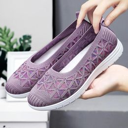 Casual Shoes 2024 Women Sneakers Fashion Socks Black Summer Knitted Vulcanised Trainers Tenis Feminino