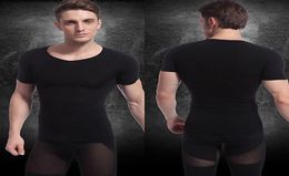 WholeMens Slimming Body Shaper Belly Fatty Underwear Vest TShirts Corset Compression6840908