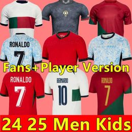 Soccer Jerseys 2024 Portuguesa portugal soccer jerseys RUBEN RONALDO JOAO Portugieser 23 24 25 Portuguese football shirt Men Kids kit sets World Cup team Portugal