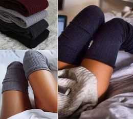 WholeUK Ladies Warm Knit Leggings Cable Knit Knitted Crochet Socks ThighHigh Winter3544327