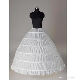 Cheap Ball Gown 6 Hoops Petticoat Wedding Slip Crinoline Bridal Underskirt Layes Slip 6 Hoop Skirt Crinoline For Quinceanera Dress4718964