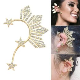 Backs Earrings Women Star Big Non Piercing Girl's Jewelry Ear Cuff Clip Fashion Accessories