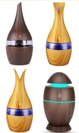 300ml USB Aroma Diffusers Mini Ultrasonic Air Humidifier Vase Shape Atomizer Aromatherapy Essential Oil Diffuser for Home Office7306238