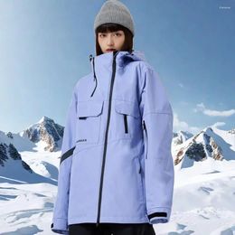 Skiing Jackets 2025 Warm Snowboard Jacket Sport Clothes Couple Female Cotton Coat Winter Snow Wear Loose Breathable Tops