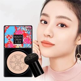 BB Cream Mushroom Head Air Cushion With Powder Puff Concealer CC Cream Moisturizing Brightening Foundation Base Makeup Cosmetics 240511