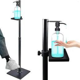 Liquid Soap Dispenser Hand Sanitizer Stand Foot Operated Touch Free With Adjustable Bottle Holder For Commercial And Industrial Use