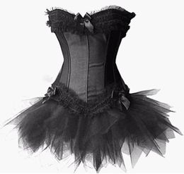 WholeWomen Sexy Fancy Corset Dress Overbust Corsets and Bustiers Mit Tutu Dress Halloween Party Costumes1675478