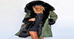 Whole Women 2020 Winter Faux Fur Coat Casual Hooded Parka Ladies Hoodies Long Jacket Outwear chaquetas mujer1893048