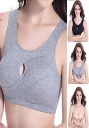 Women Sports Bra Seamless Fitness Solid Padded Gym Running Push Up Bras Cotton Stretch Workout Active Wear Spaghetti Straps Hem Be7814696