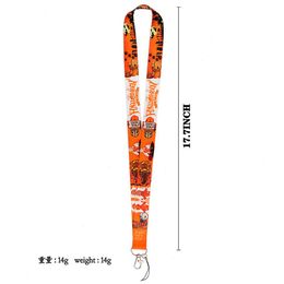 halloween horror elf Keychain ID Credit Card Cover Pass Mobile Phone Charm Neck Straps Badge Holder Keyring Accessories