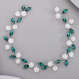 Hair Clips Flower Crystal Headband For Bride Women Girls Wedding Vine Cute Bridal Accessories