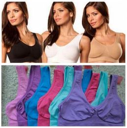 9 Colors S3XL Top Quality Sexy Underwear Seamless Ahh Bra Ladies Ahh Bra Sports Yoga Bras Pullover Bra Body Shaper CCA6586 300pcs7230818