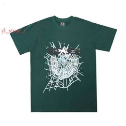 Designer 55555 Tee Luxury Fashion Mens T-Shirts Printed Loose T-Shirt Handsome Trendy Male And Female Casual Short Sleeved Sp5ders T-Shirt aa15