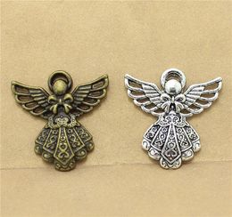 Sweet Bell 40pcslot 2326mm two color alloy Angel charms diy jewelry accessories D11111121514