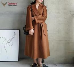High quality water ripple doublefaced cashmere women039s long windbreaker new wool women winter red coat 2012142608676