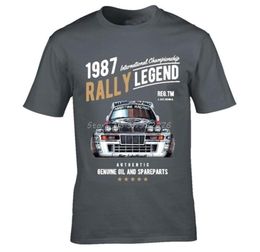 Rally Legend Motif With 1987 Lancia Delta Integrale Hf Car Men Summer Brand Cotton Hip Hop Fitness Clothing Men T Shirt 2204075478746