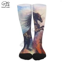 Men's Socks Horse Dogs 3D Printed Cotton Colourful Brand Warm Stocking Unisex Fashion Casual Sock