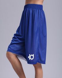 brand KD sport bermudas basketball shorts Summer sports thin Doublesided knee length elastic running game mens shorts ship6901879